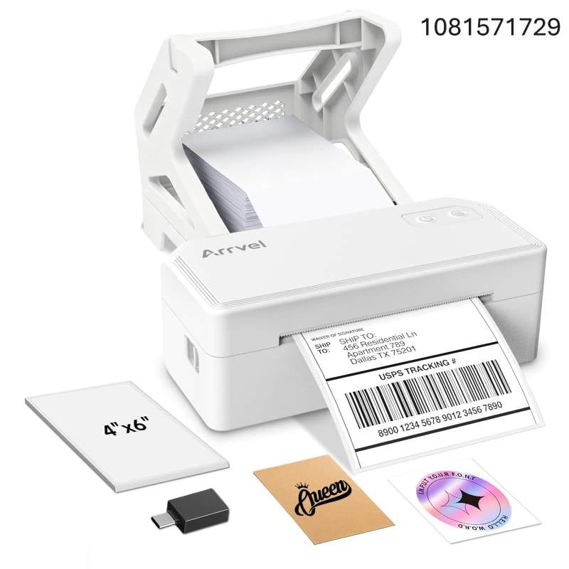 Arrvel Bluetooth Thermal Label Printer with Stand