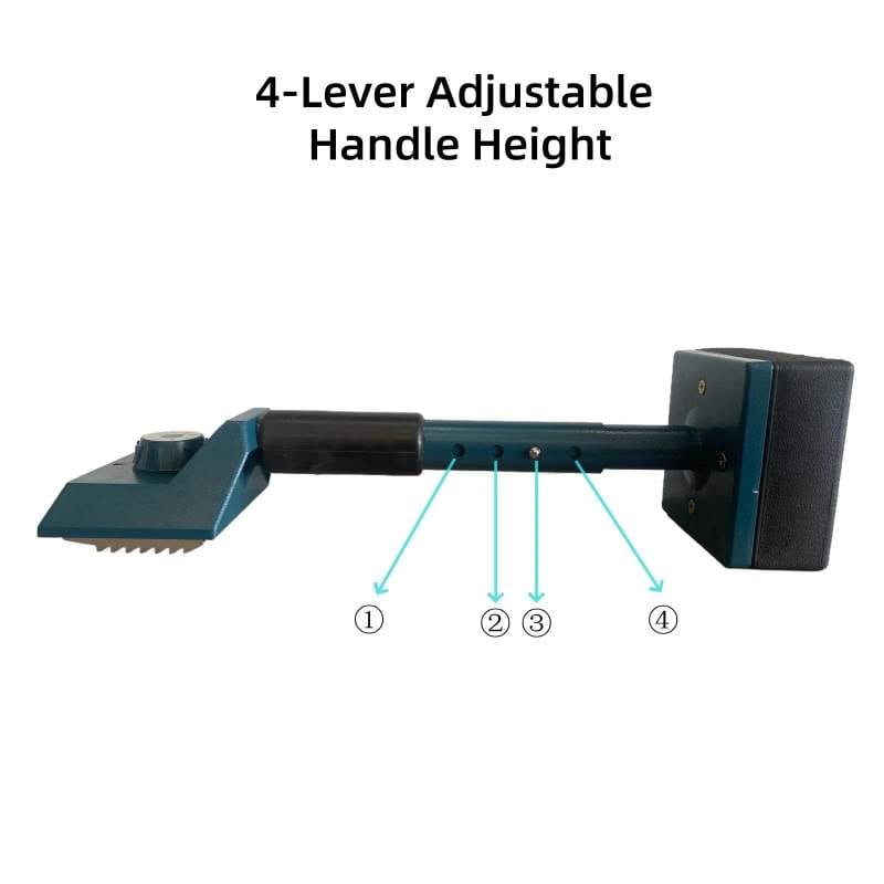 Americangaslogs All Metal Carpet Knee Kicker with Extendable Handle and Soft Padding,