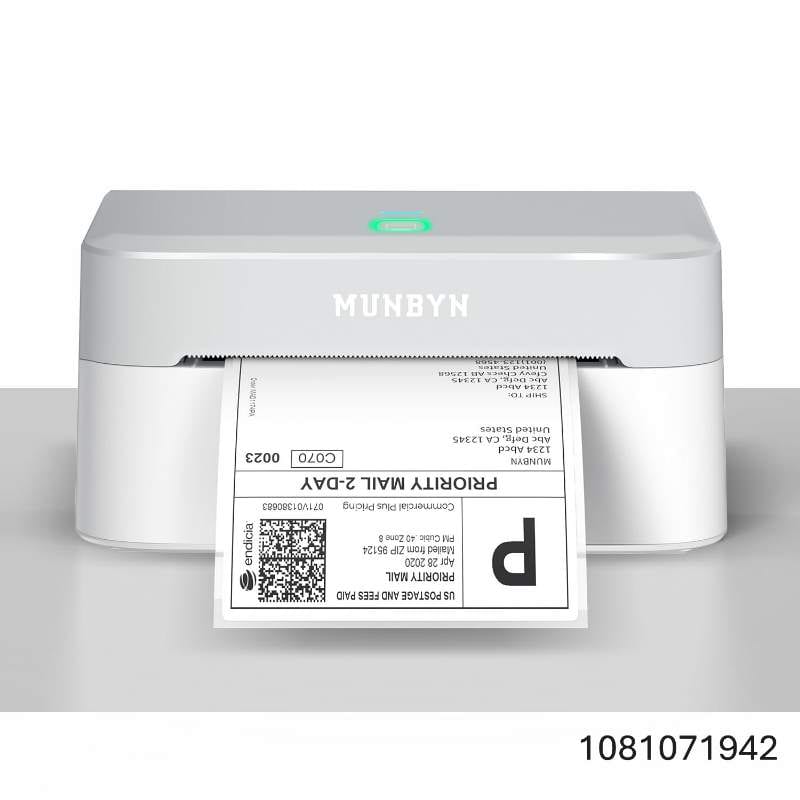 MUNBYN Bluetooth Thermal Label Printer RW403B, Wireless 4x6 Shipping Label Printer
