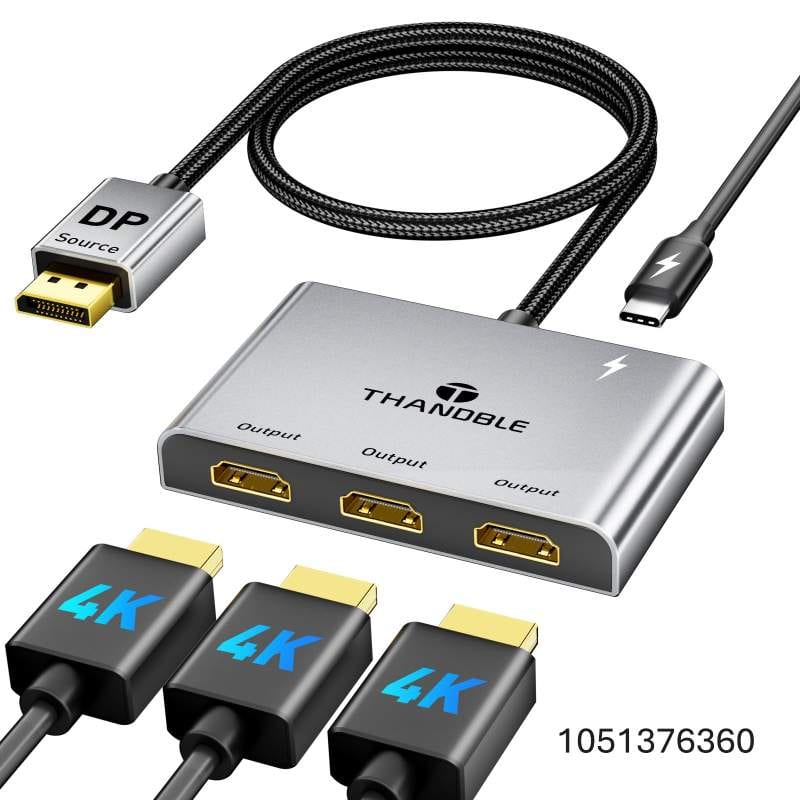 DisplayPort to HDMI Adapter 1 in 3 Out