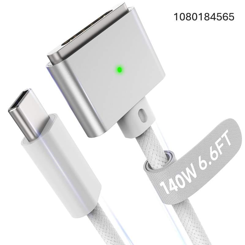 Magnetic  Cable USB-C 6.6FT Compatible with M5/M4/M3/M2 MacBook Air Pro Charger, 140W