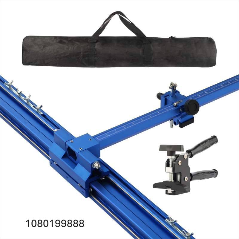 Blue Manual T-Shape Tile & Glass Cutter – 110" (2.8m) Rail, 35.4" Max Cut Width