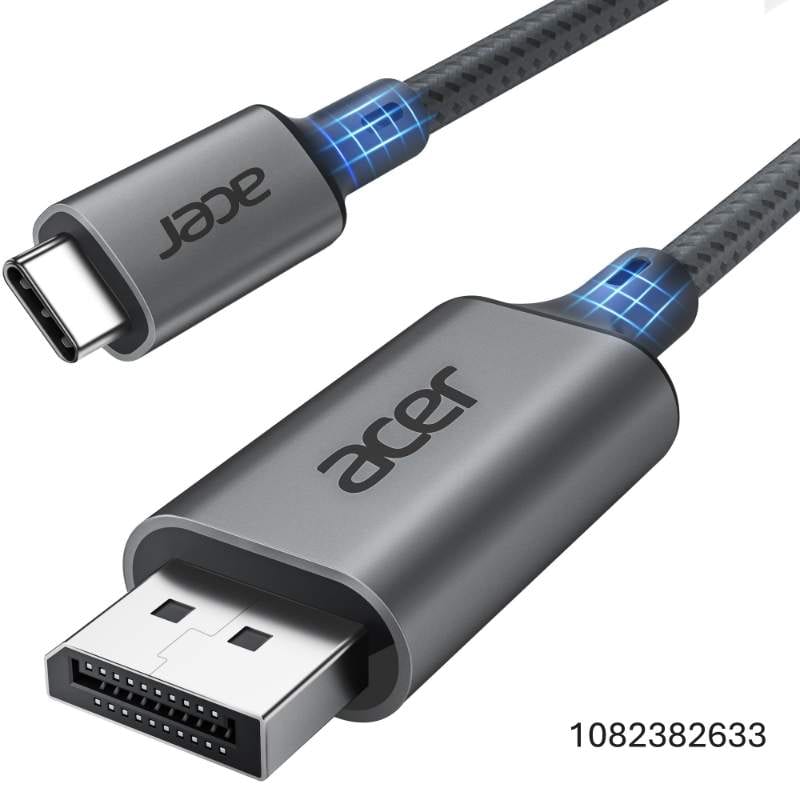Acer USB C to DisplayPort Cable 6.6 FT (4K@60HZ 2K@165Hz), Type-C to DisplayPort Cord