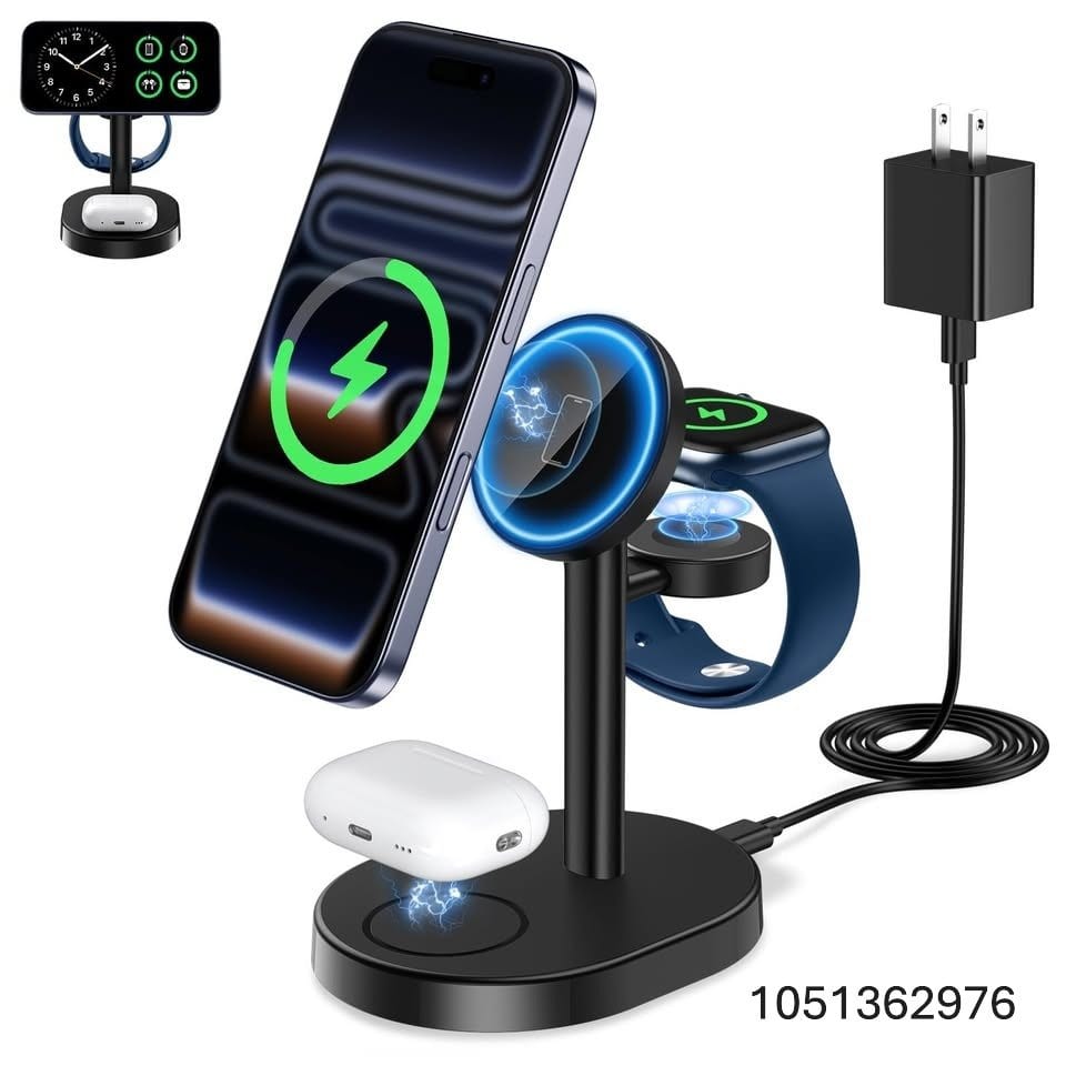 Hevanto 3 in 1 Wireless Charging Station