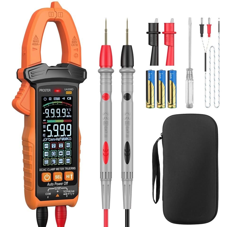 Proster Digital Clamp Meter - 600A DC AC