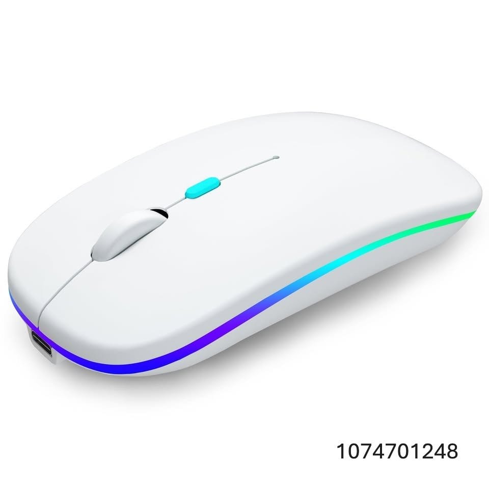 AIKOKOK Wireless Bluetooth Mouse, Rechargeable, Dual Mode Bluetooth 5.2 & 2.4G