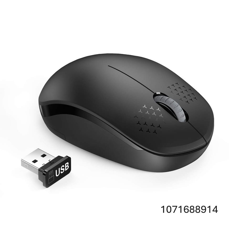 seenda Wireless Mouse for Laptop, 2.4G Noiseless Mouse with USB Receiver - Optical Tracking