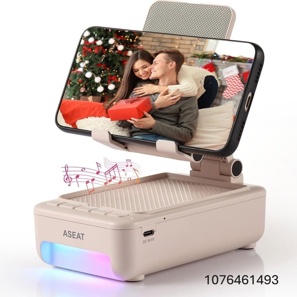 Cell Phone Stand with Bluetooth Speaker&Led Color Changing Light, Unique Gifts