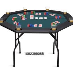 ZivPlay Poker Table Foldable Texas Holdem Poker Table Portable with Folding Legs for Card