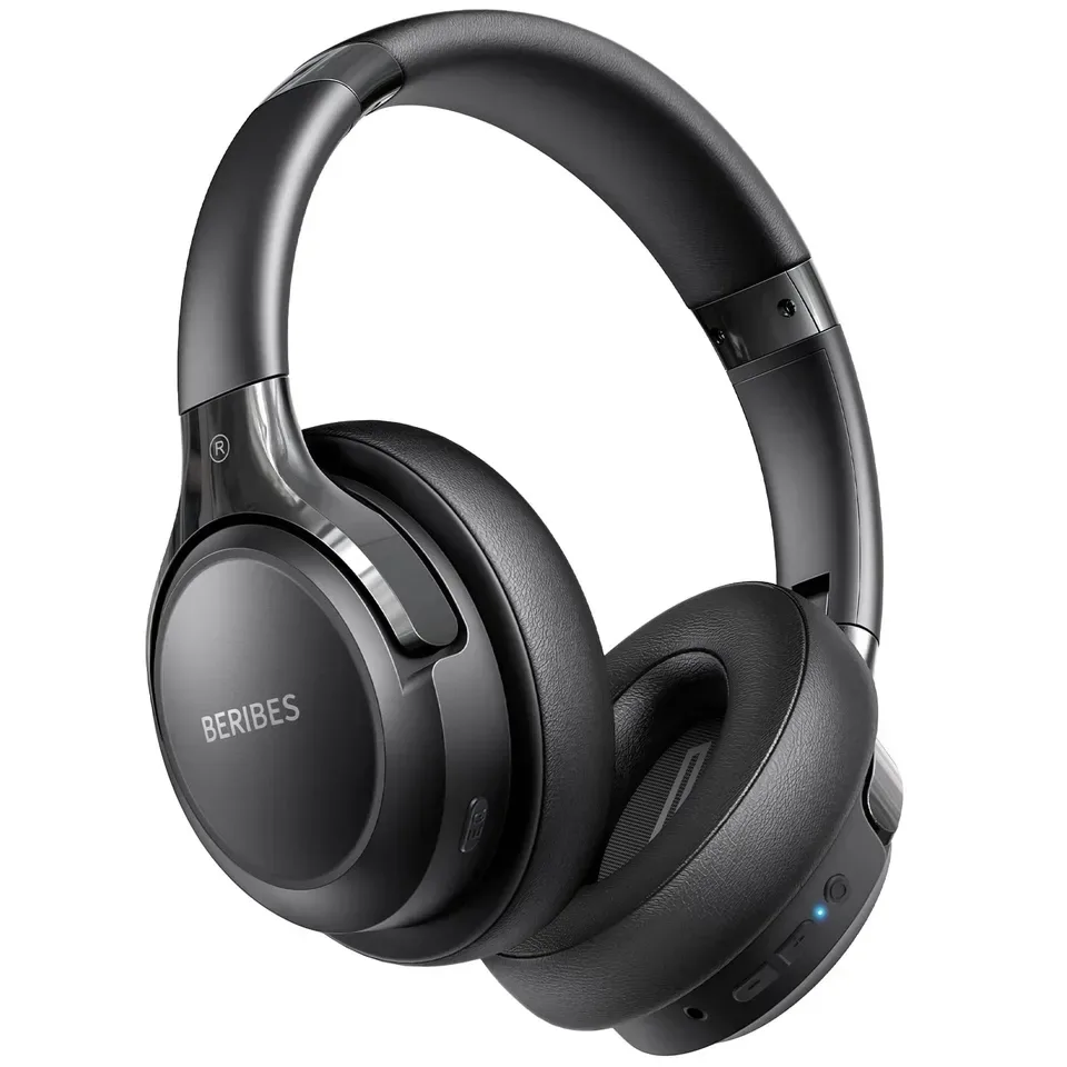 BERIBES Bluetooth Headphones Over Ear, 65H Playtime and 6 EQ Music Modes with Microphone