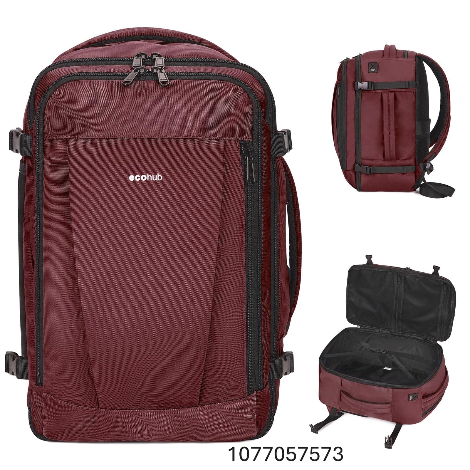 ECOHUB Travel Backpack 18x14x8 Spirit Airlines Personal Item Bag Carry On Backpack 13 Pockets