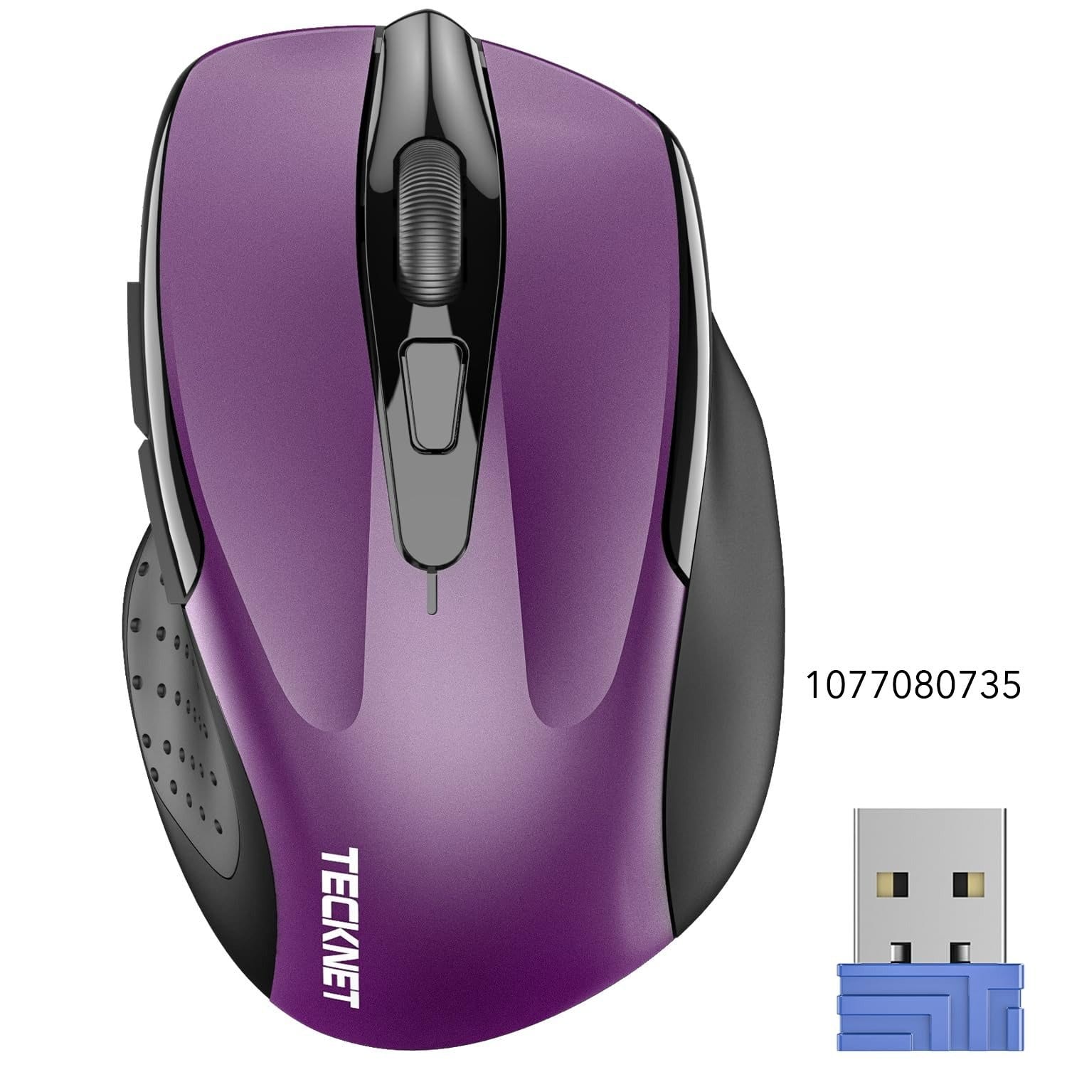 TECKNET Wireless Mouse, 2.4G Ergonomic Optical Mouse,