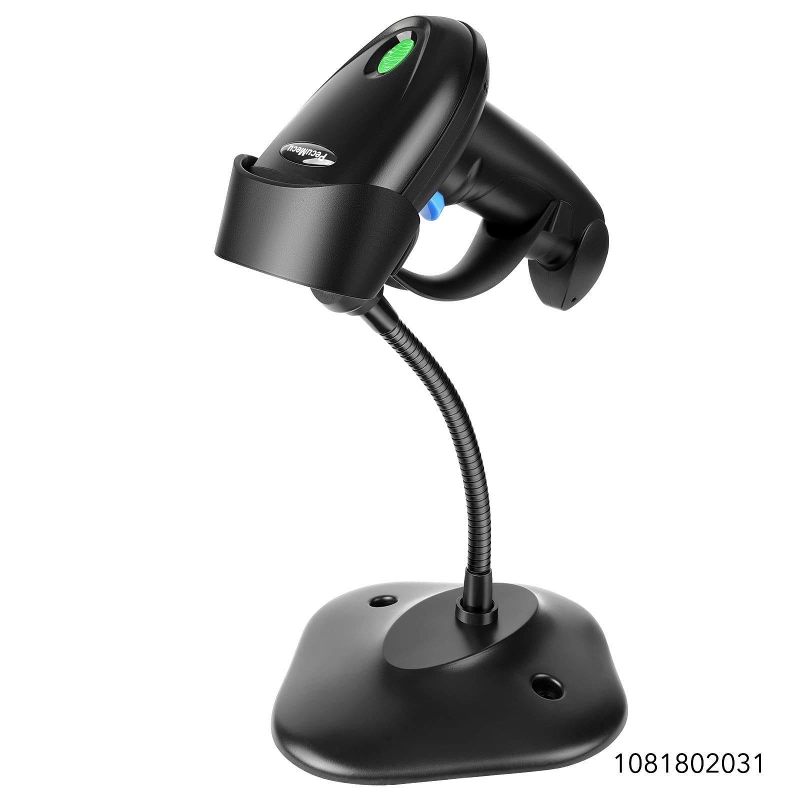 PecuMecu Bluetooth 2D Barcode Scanner with Stand, 3-in-1 Bluetooth & USB Wired & 2.4G