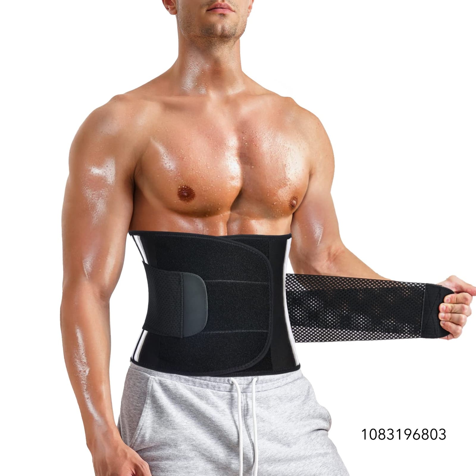 MOLUTAN Men Waist Trainer Trimmer for Tummy Control Compression