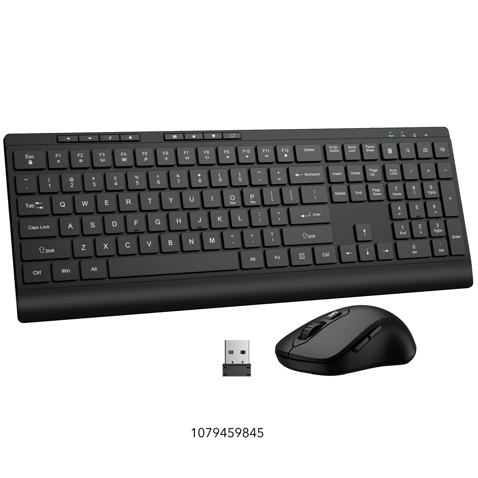 Wireless Keyboard and Mouse Combo, Full Size Quiet Key Computer Keyboard and Cordless Mice