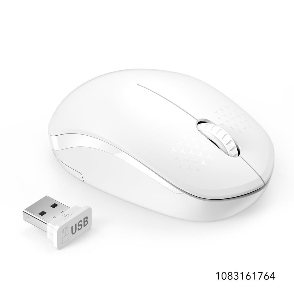 seenda Wireless Mouse for Laptop, 2.4G Noiseless Mouse with USB Receiver