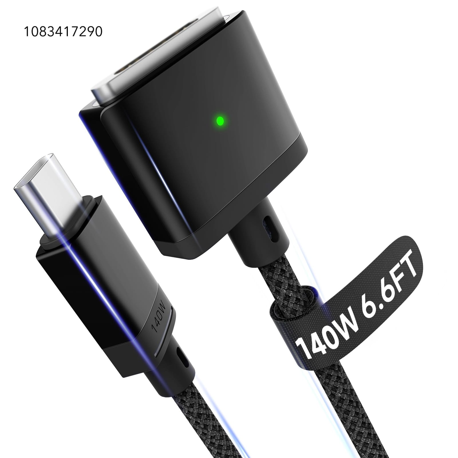 Magnetic 3 Cable USB-C 6.6FT