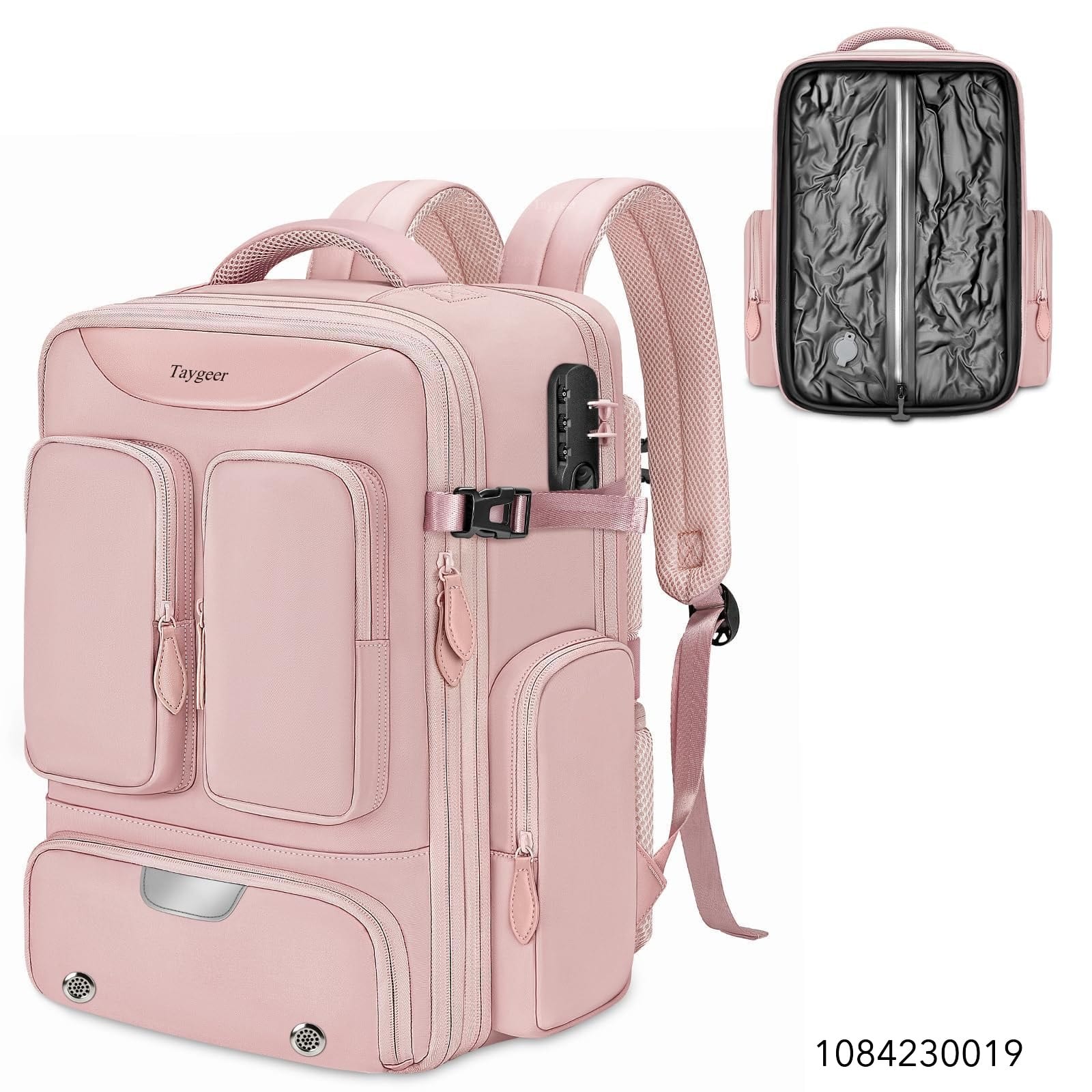 Taygeer Vacuum Backpack, Expandable Vacuum Seal Carry on Backpack with Rain Cover