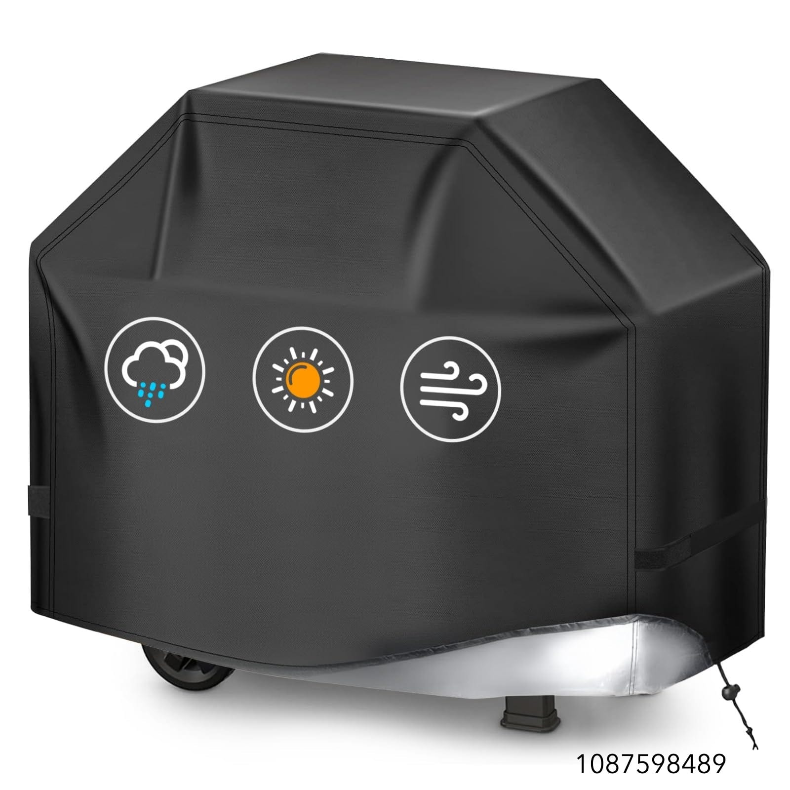 TIAOFY BBQ Gas Grill Cover for Outdoor, Anti-UV, Rip-Proof, 600D Oxford Fade Resistant