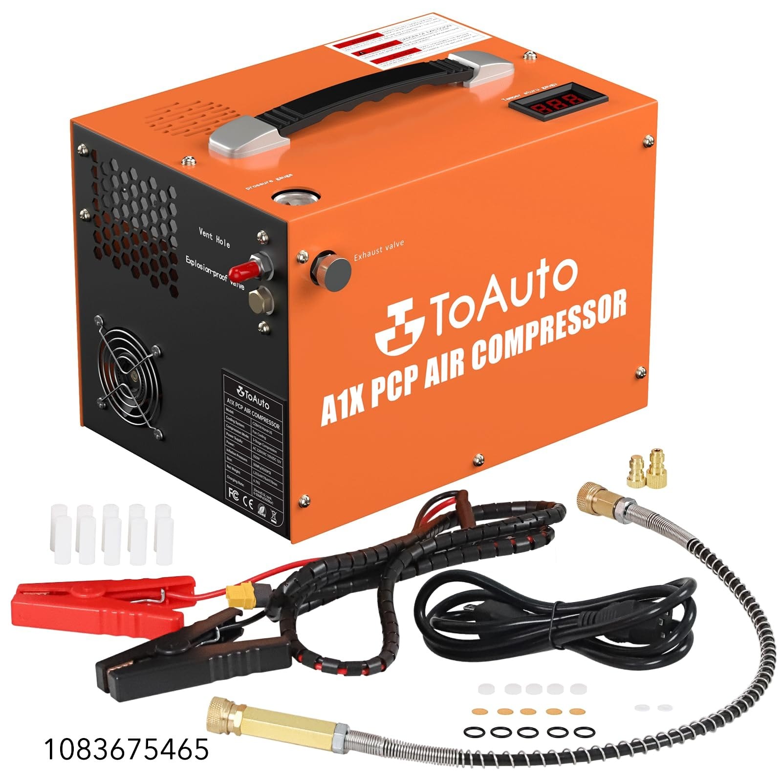 TOAUTO A1X Portable Air Compressor, 4500 PSI, Oil-Free