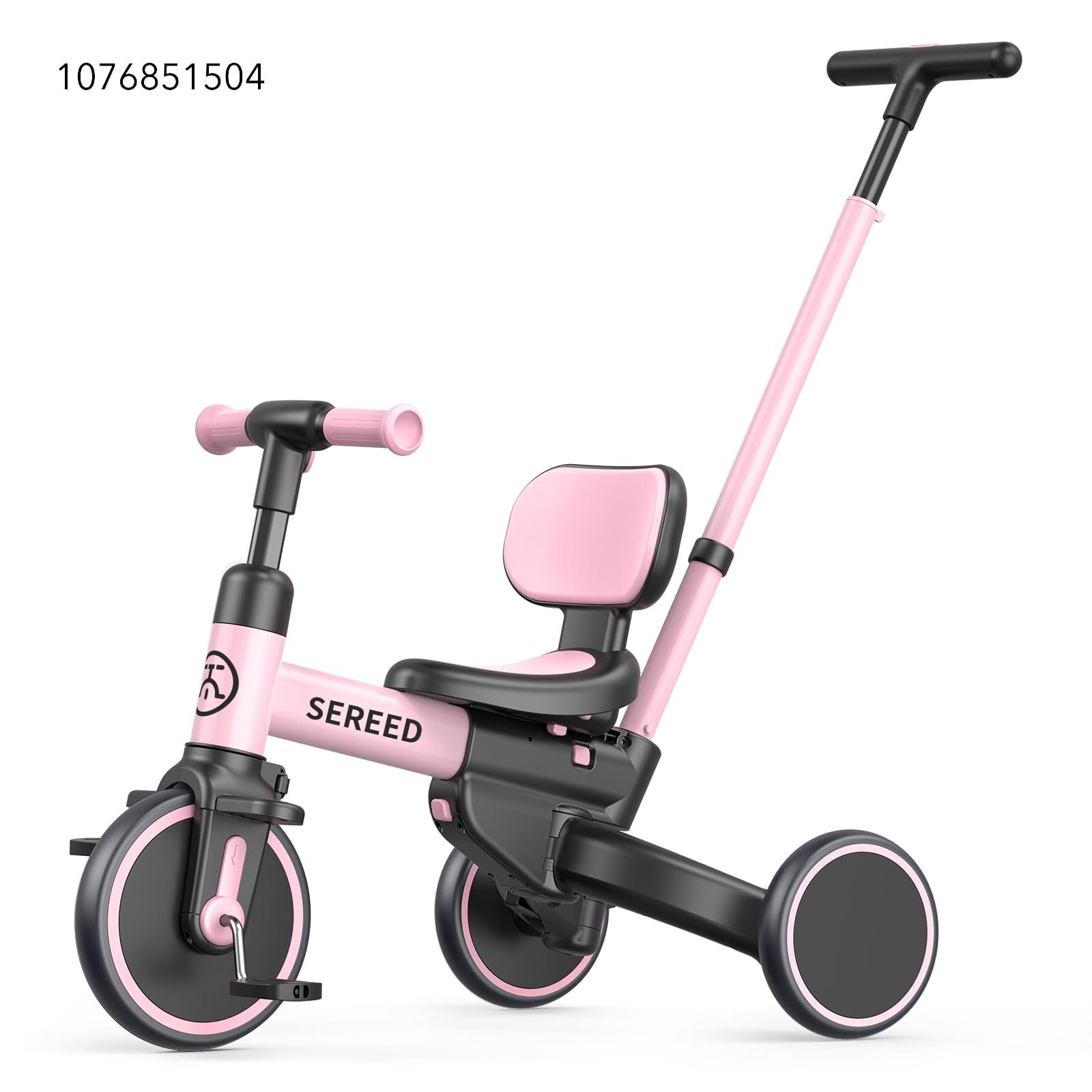 SEREED 5-in-1 Tricycle Toddler Bike - Pink