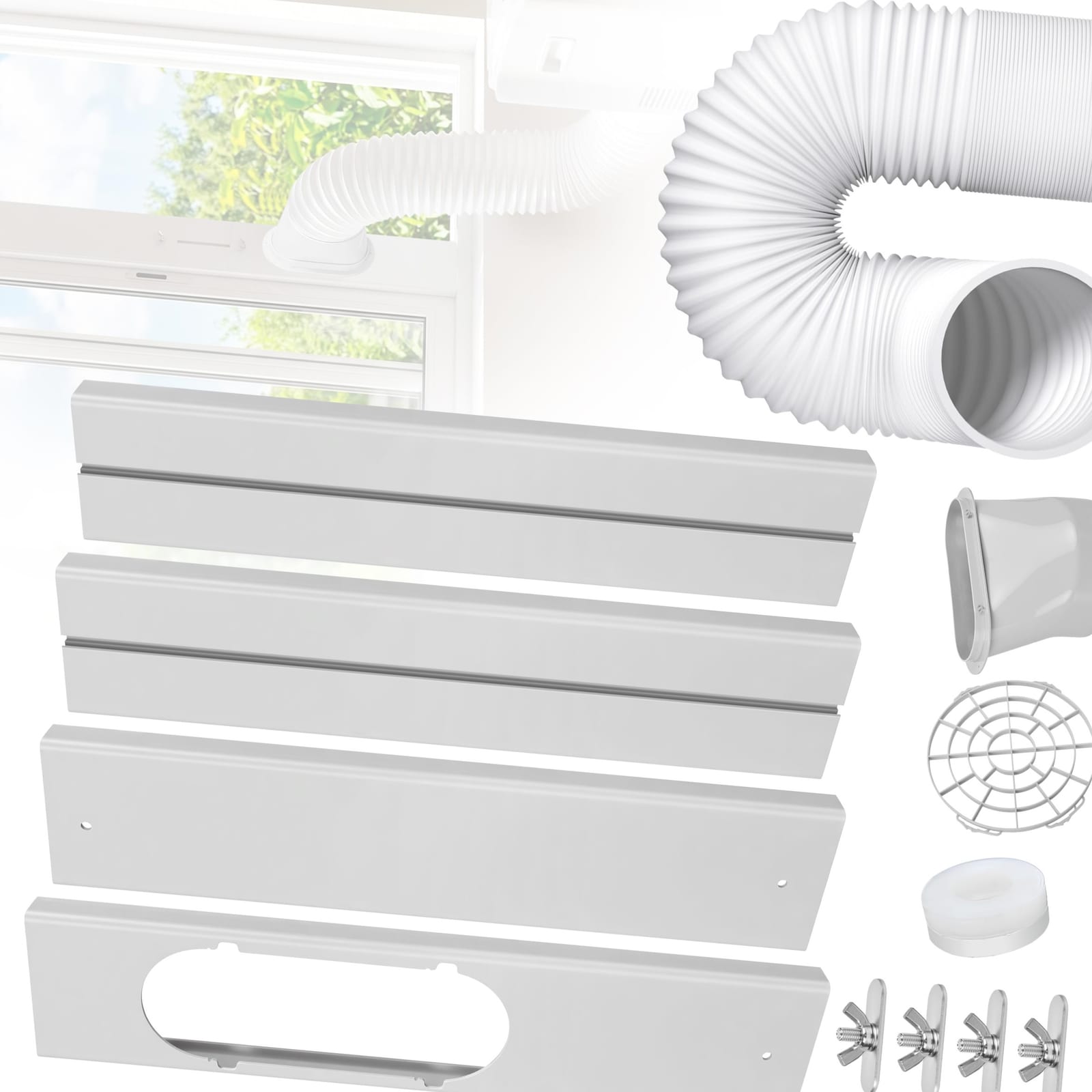 cocobeen Portable Air Conditioner Window Kit - 5.9" Hose
