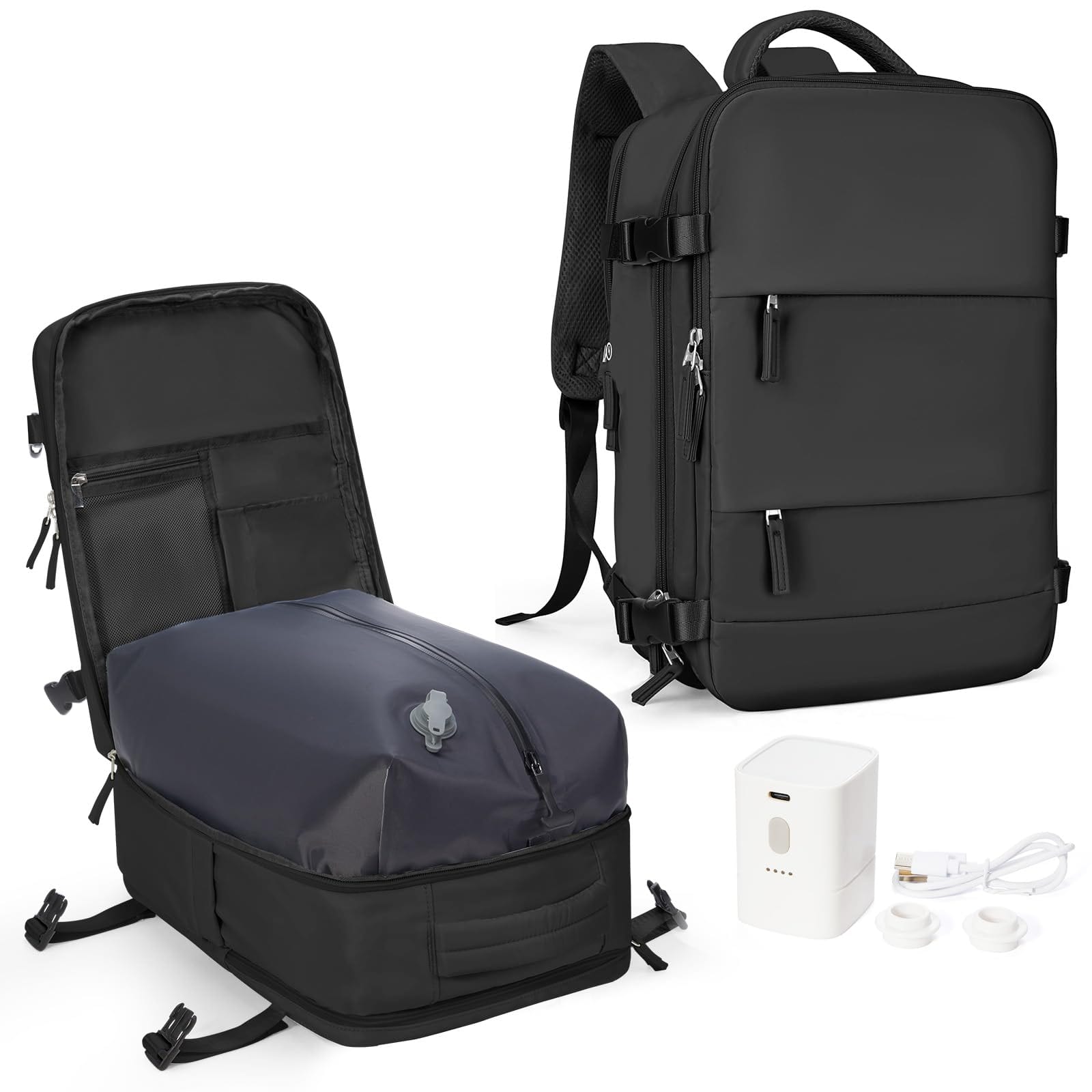 coowoz Vacuum Backpack - 30L, Black