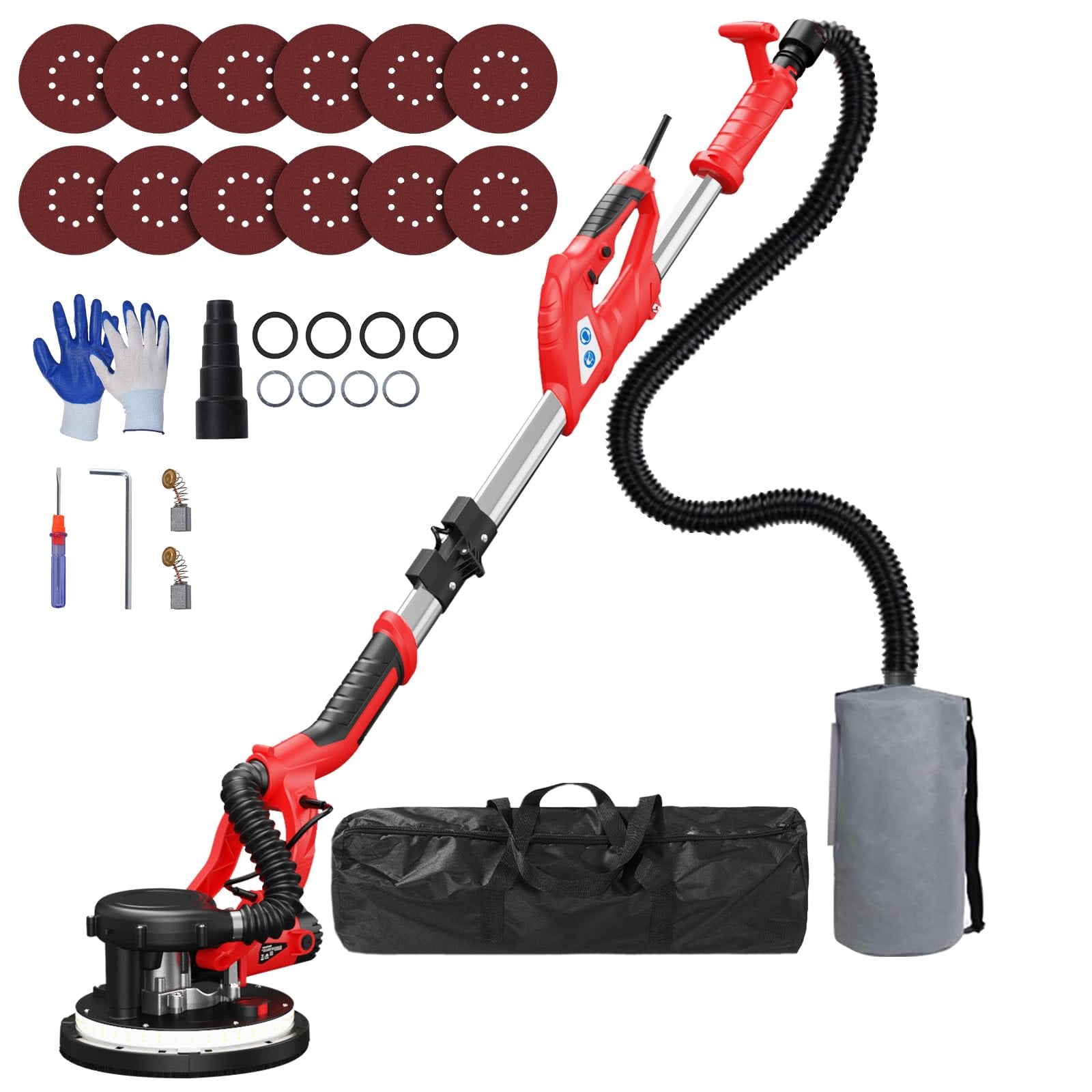 IMQUALI 8-Amp Drywall Sander with Dust Vacuum System
