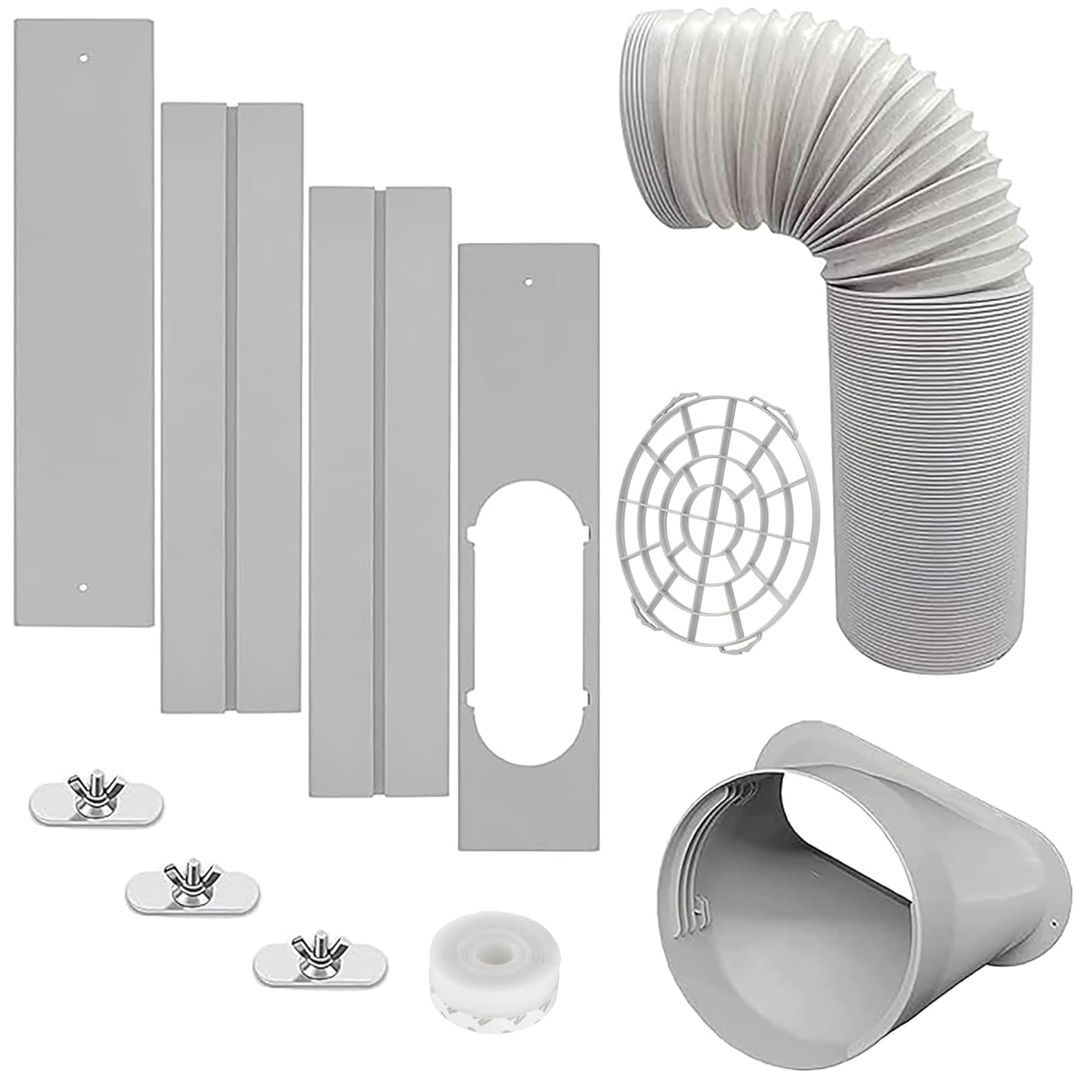 GOZFLVT Portable AC Window Vent Kit with 5.9" Exhaust Hose