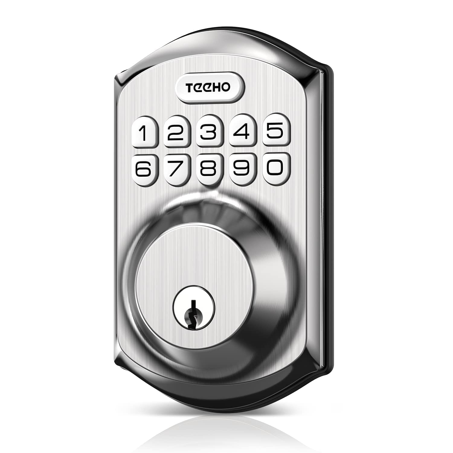 TEEHO TE001 Keyless Entry Deadbolt with Keypad, Satin Nickel