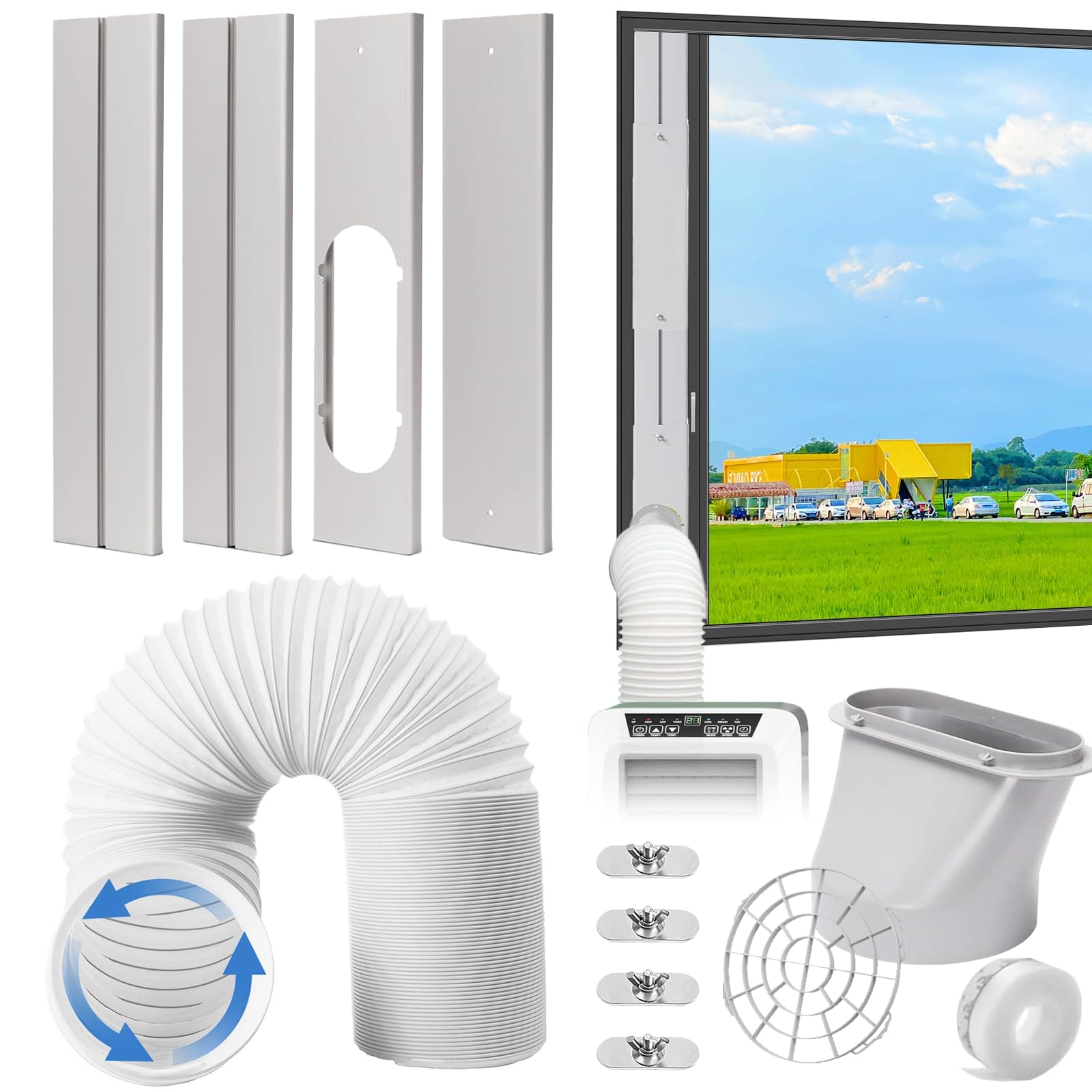 Aukney Portable AC Window Vent Kit