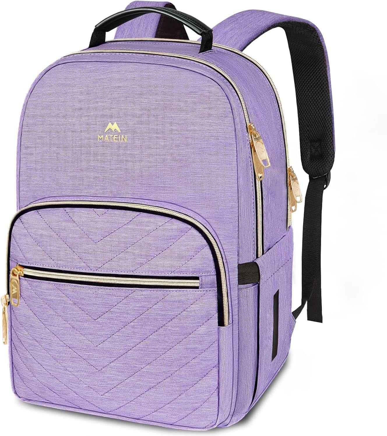 MATEIN 15.6 inch College School Bookbag for Women, Purple Laptop Backpack