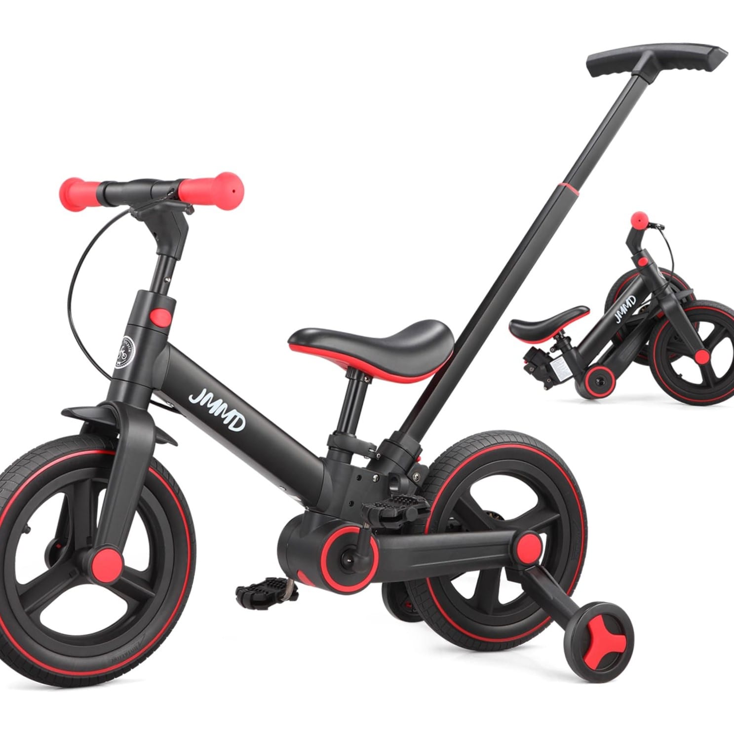 JMMD 6-in-1 Convertible Balance Bike and Tricycle