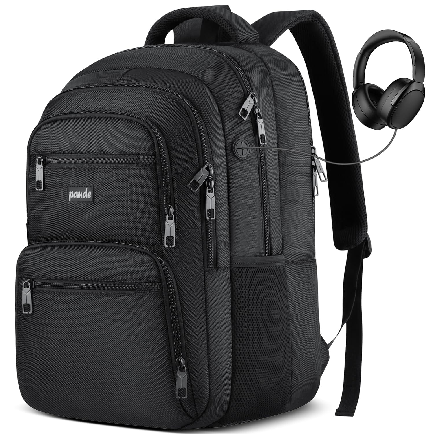 Paude Laptop Backpack - Black, Fits 15.6" Laptop