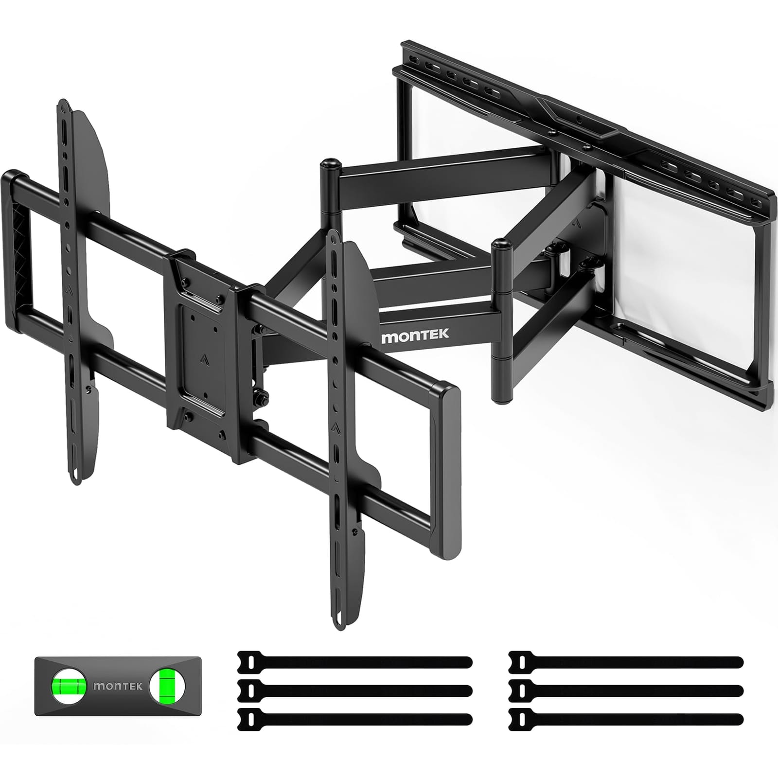 monTEK Heavy Duty Full Motion TV Wall Mount for 37-90 Inch TVs